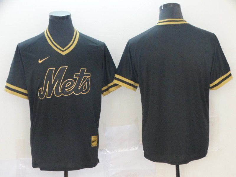 Men New York Mets Blank Black gold Game Nike 2022 MLB Jersey->atlanta braves->MLB Jersey
